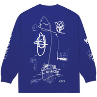 Expando LS Tee (Klein Blue/White)