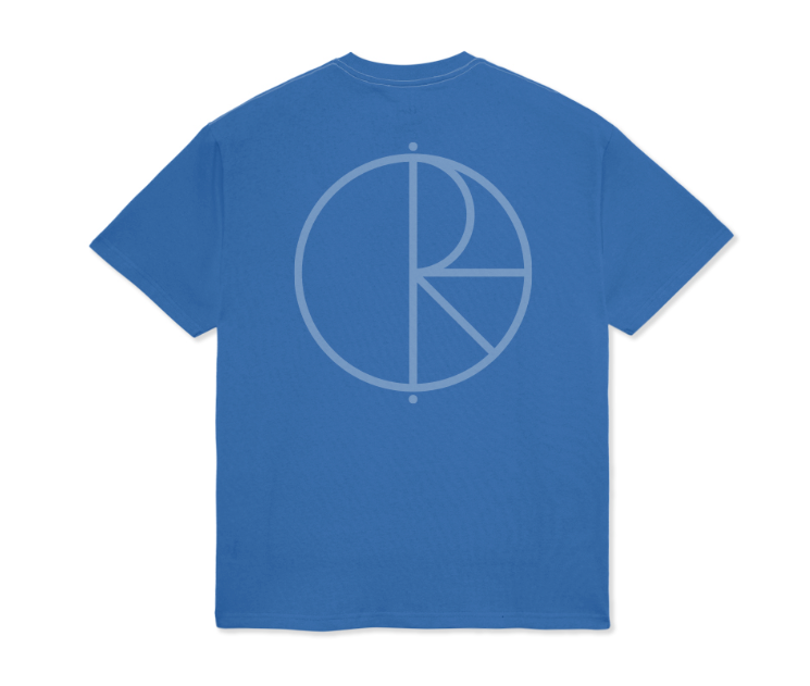 Contrast Tee | Stroke Logo (French Blue)