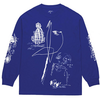 Expando LS Tee (Klein Blue/White)