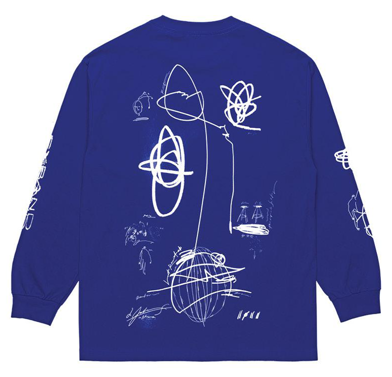 Expando LS Tee (Klein Blue/White)