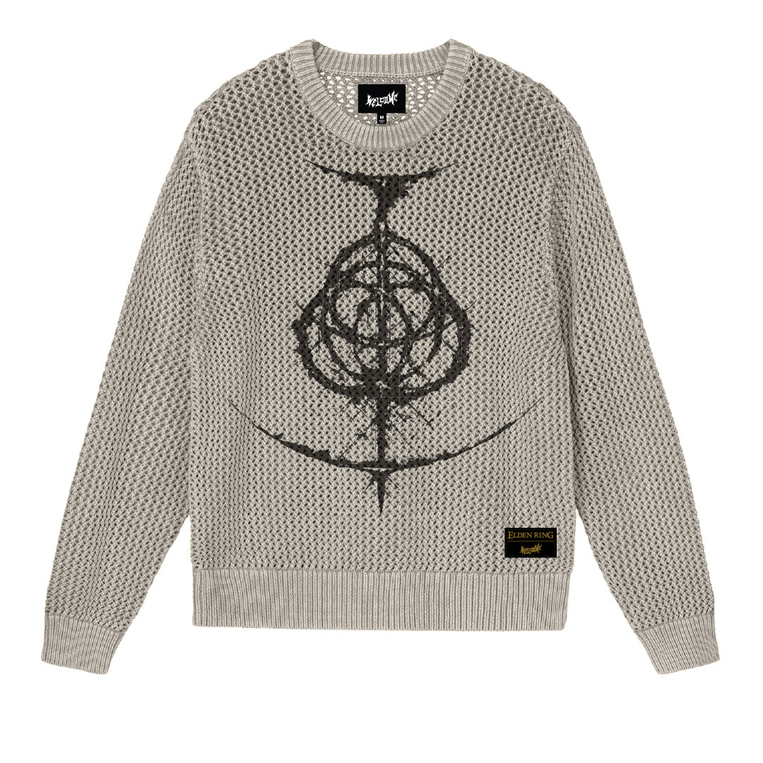 Welcome x Elden Ring - Rune Loose Gauge Knit Sweater (Grey)