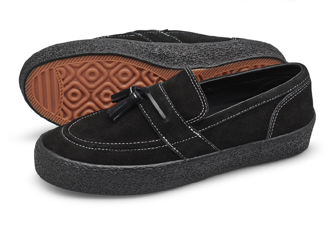 VM005 Loafer (Black/Black/White Stitch)