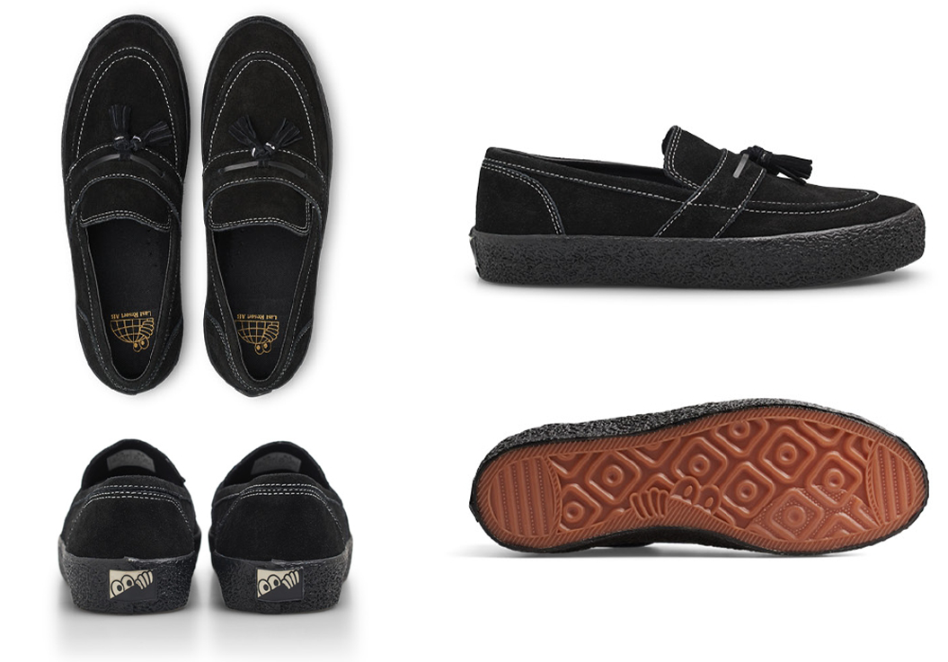 VM005 Loafer (Black/Black/White Stitch)